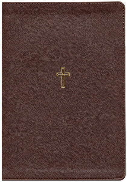 NASB Wide Margin Bible, Comfort Print, Leathersoft, Brown