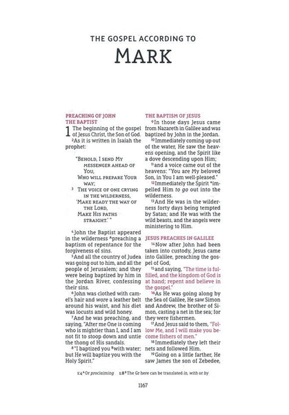 NASB Wide Margin Bible, Comfort Print, Leathersoft, Brown