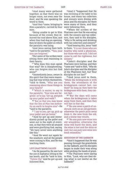 NASB Wide Margin Bible, Comfort Print, Leathersoft, Brown