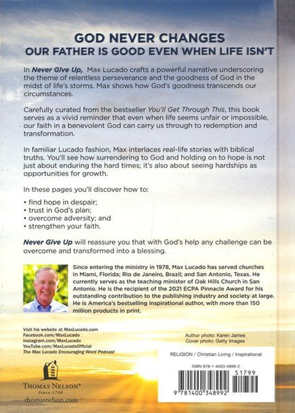 Never Give Up: God is Good When Life Isn't