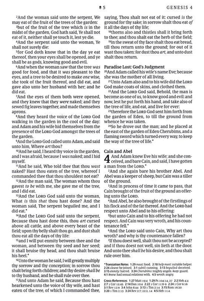 KJV Large-Print Thinline Reference Bible, Filament Enabled Edition, Leatherlike, Floral/Purple