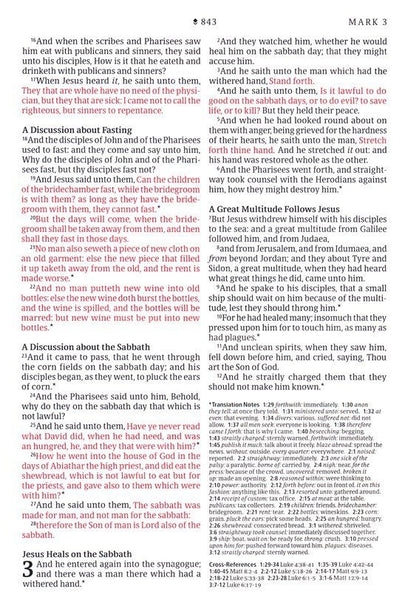 KJV Large-Print Thinline Reference Bible, Filament Enabled Edition, Leatherlike, Floral/Purple