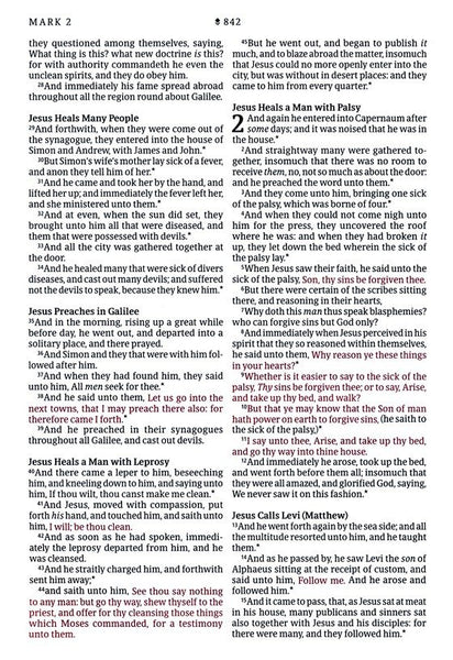 KJV Large-Print Thinline Reference Bible, Filament Enabled Edition, Leatherlike, Teal