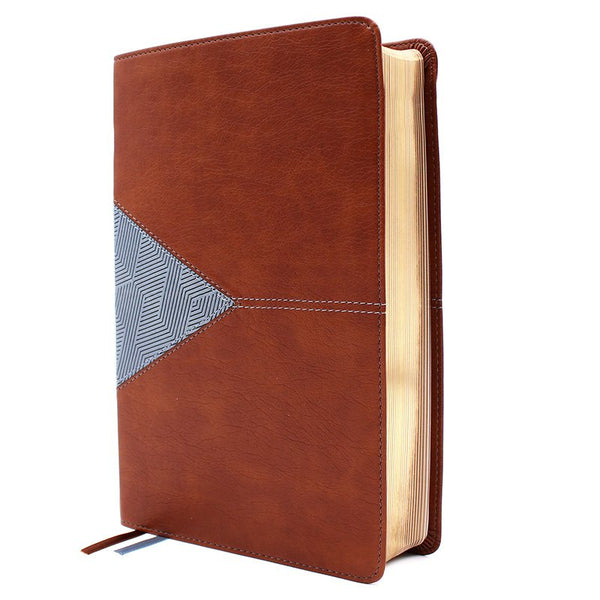 NIV Application Bible, Personal Size, Comfort Print, Brown/Blue