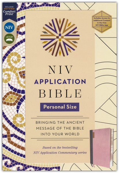 NIV Application Bible, Personal Size, Comfort Print, Pink