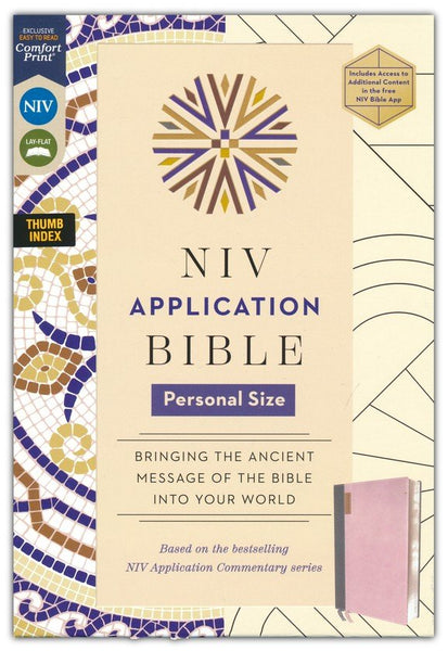 NIV Application Bible, Personal Size, Comfort Print, Pink