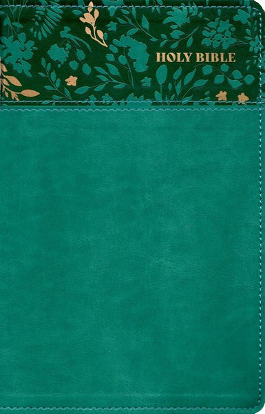 NASB Large Print Personal Size Bible, Leathersoft, Teal