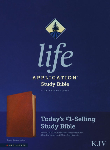 KJV Life Application Study Bible, Third Edition, Genuine Leather, Brown
