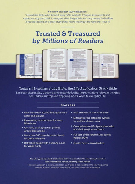 KJV Life Application Study Bible, Third Edition, Genuine Leather, Brown