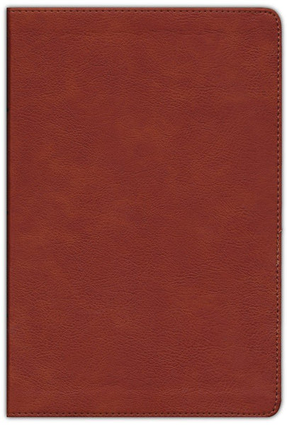 CSB Giant Print Reference Bible, Digital Study Edition, Leathertouch, Burnt Sienna