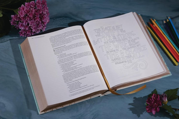 NIV Beautiful Word Coloring Bible, Large Print, Teal