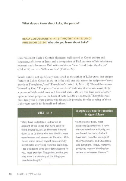 Luke in the Land - Bible Study Book with Video Access