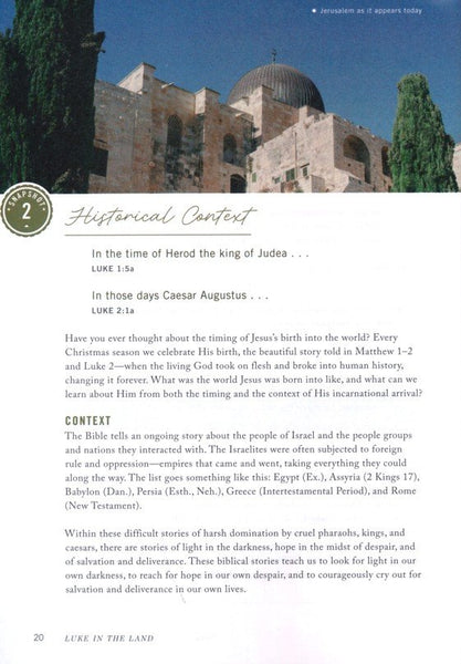 Luke in the Land - Bible Study Book with Video Access