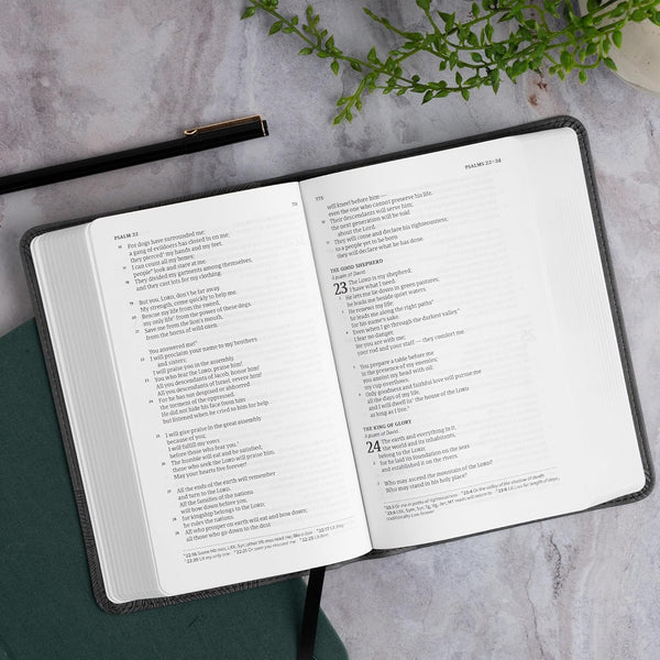 CSB Single-Column Compact Bible, Digital Study Edition, Charcoal