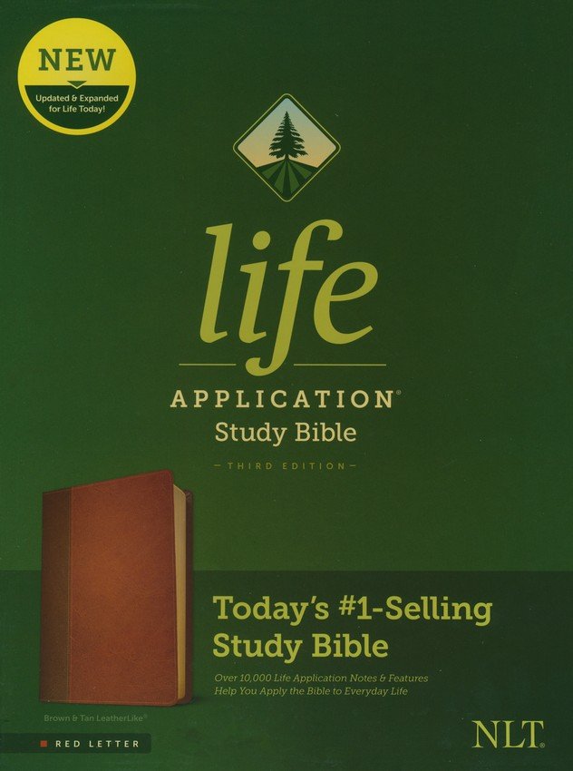 NLT Life Application Study Bible, Third Edition, Brown/Mahogany (Red Letter)