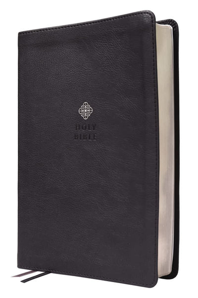 NIV Men's Devotional Bible Large Print, Black, Leathersoft