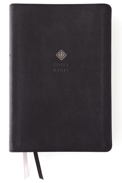 NIV Men's Devotional Bible Large Print, Black, Leathersoft