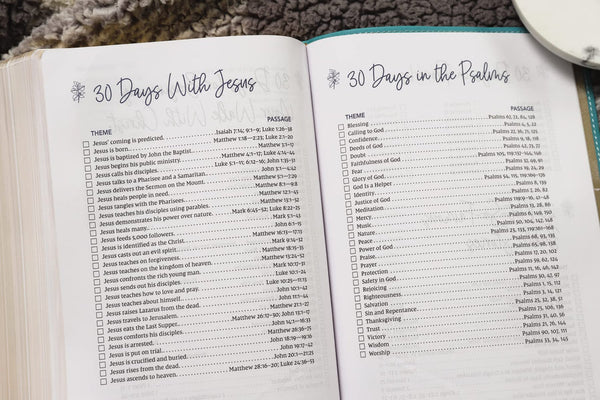 NIV Women's Devotional Bible Large Print, Teal, Leathersoft