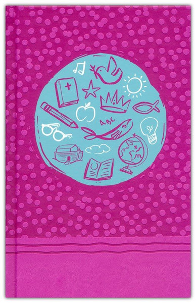 NIrV Tiny Theologians Bible Comfort Print-soft leather-look over board, Pink