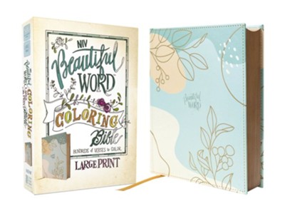 NIV Beautiful Word Coloring Bible, Large Print, Teal