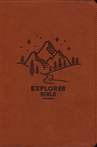 CSB Explorer Bible for Kids, Soft Leather-Look, Brown Mountains