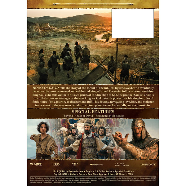 House of David Season 1, DVD