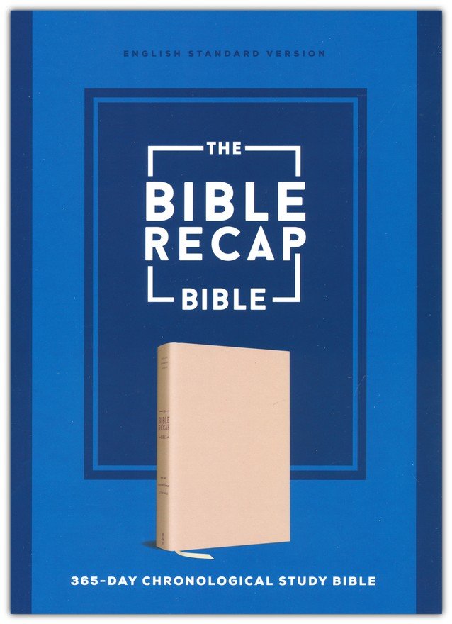 The Bible Recap 365-Day Chronological Study Bible: English Standard Version - Imitation Leather, Pink