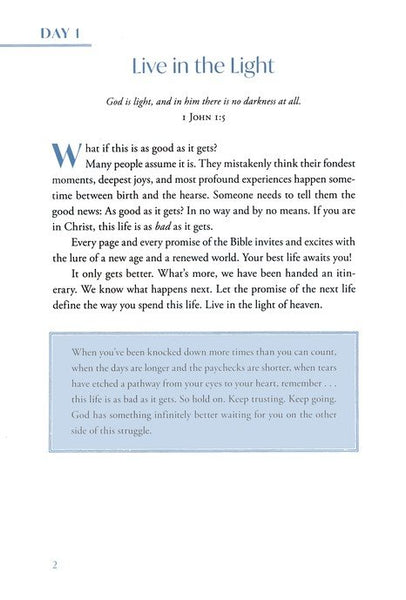 Hope for Hard Days: 90 Reflections of Comfort, Calm, and the Certainty of Heaven