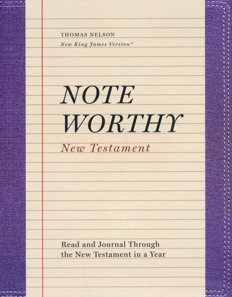 NKJV NoteWorthy New Testament, Comfort Print, Purple