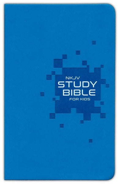 NKJV Study Bible for Kids, Leathersoft, Blue