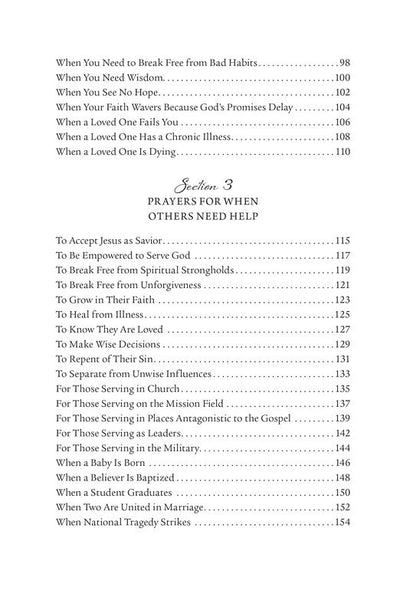 When You Don't Know What to Pray: 100 Essential Prayers for Enduring Life's Storms