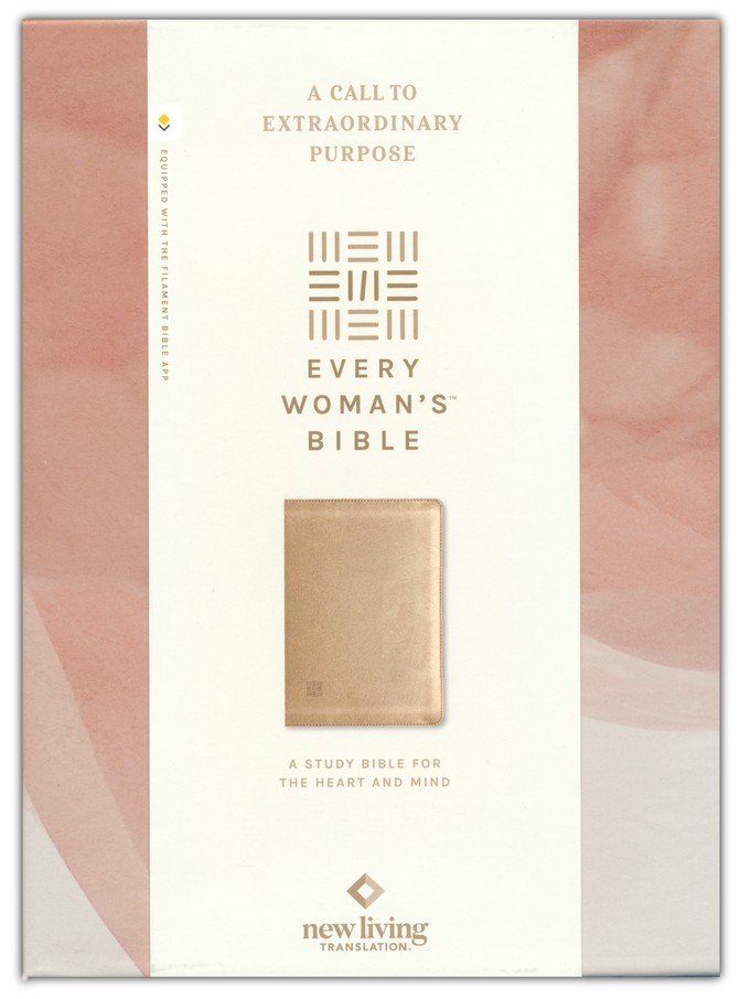 NLT Every Woman's Bible, Filament-Enabled Edition, LeatherLike, Gold