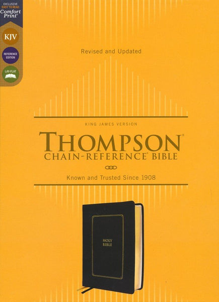 KJV Thompson Chain-Reference Bible, Comfort Print, Leathersoft, Black