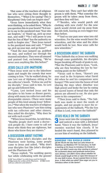 NLT Boys Life Application Study Bible, Blue Neon Glow