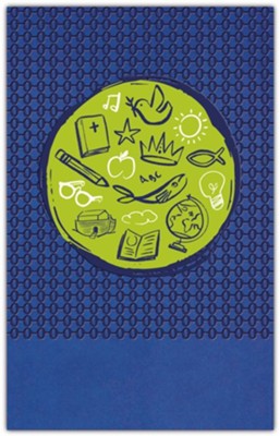 NIrV Tiny Theologians Bible Comfort Print-soft leather-look over board, Blue