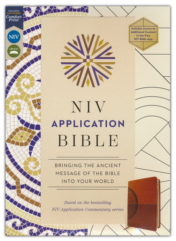 NIV Application Bible, Comfort Print, Brown