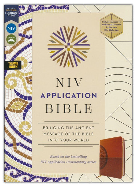 NIV Application Bible, Comfort Print, Brown