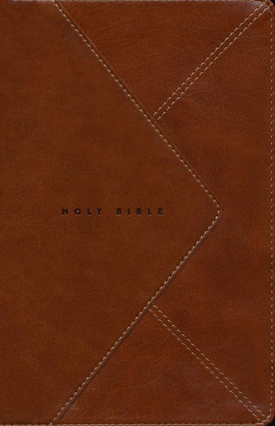 NLT Thinline Reference Bible, Filament Enabled Edition, Leatherlike, Messenger Brown