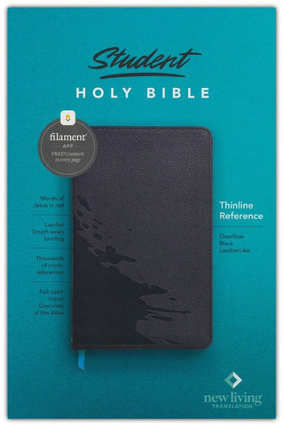 NLT Student's Thinline Reference Bible, Filament-Enabled, Black