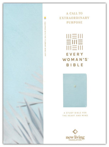 NLT Every Woman's Bible, Filament-Enabled Edition, LeatherLike, Sky Blue