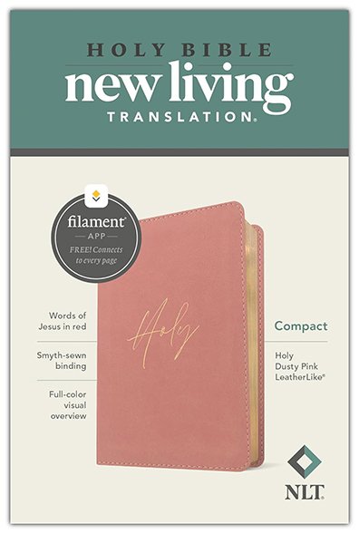 NLT Compact Bible, Filament-Enabled Edition, Holy Dusty Pink