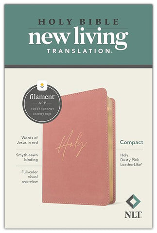 NLT Compact Bible, Filament-Enabled Edition, Holy Dusty Pink