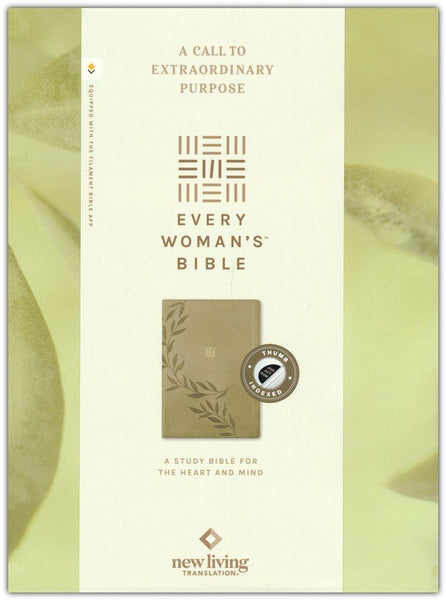 NLT Every Woman's Bible, Filament Enabled, Olive Branch Green