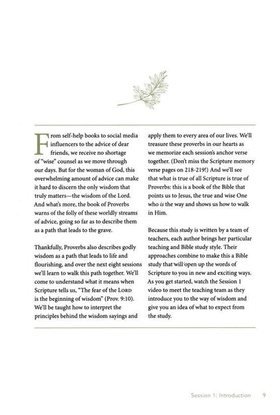 The Way of Wisdom: Bible Study Book with Video Access