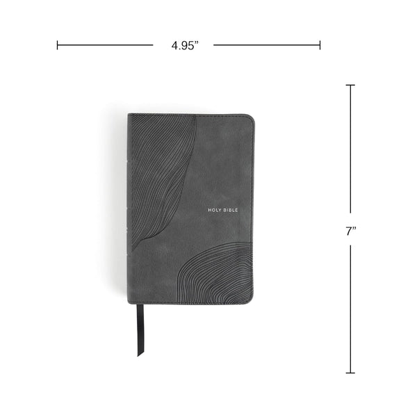 CSB Single-Column Compact Bible, Digital Study Edition, Charcoal