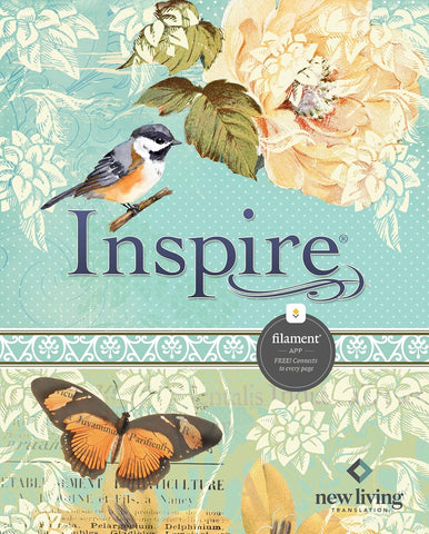 Inspire Bible NLT, Soft Leather-Look, Aquamarine