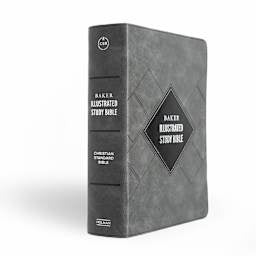 CSB Baker Illustrated Study Bible, Leathertouch, Charcoal