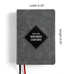 CSB Baker Illustrated Study Bible, Leathertouch, Charcoal