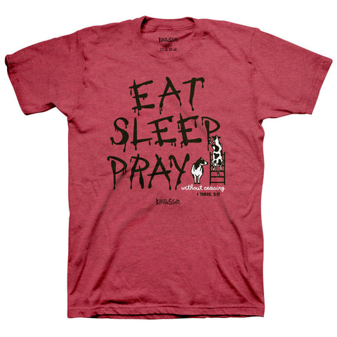 Kerusso Christian T-Shirt Eat Sleep Pray