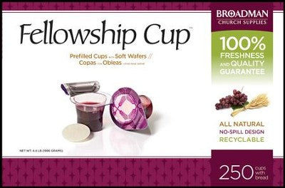Fellowship Cup Prefilled Communion Cups, Box of 250